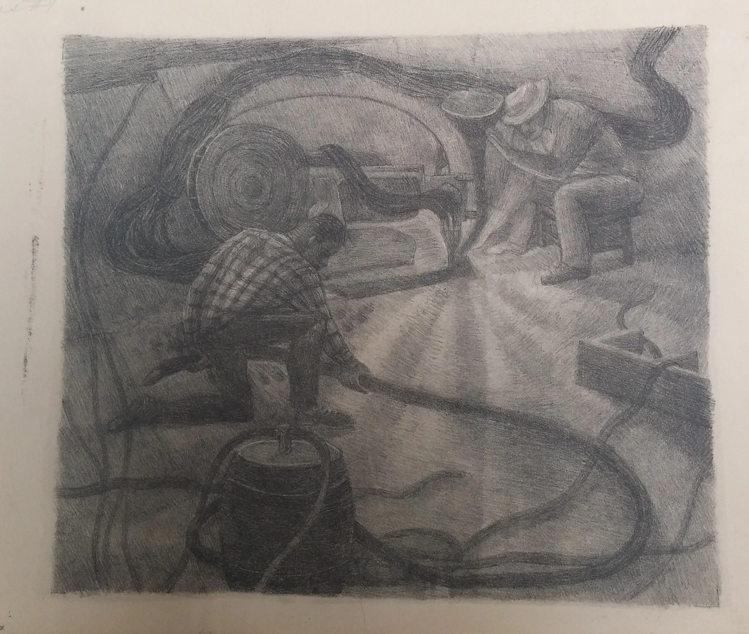 Shipyard Workers, print, 14x17 Pathways Private Collection
