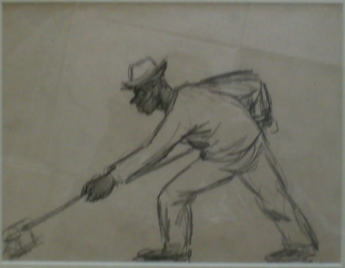 Shipyard Worker II, pencil sketch, 14x17 $450 Arthur Runquist