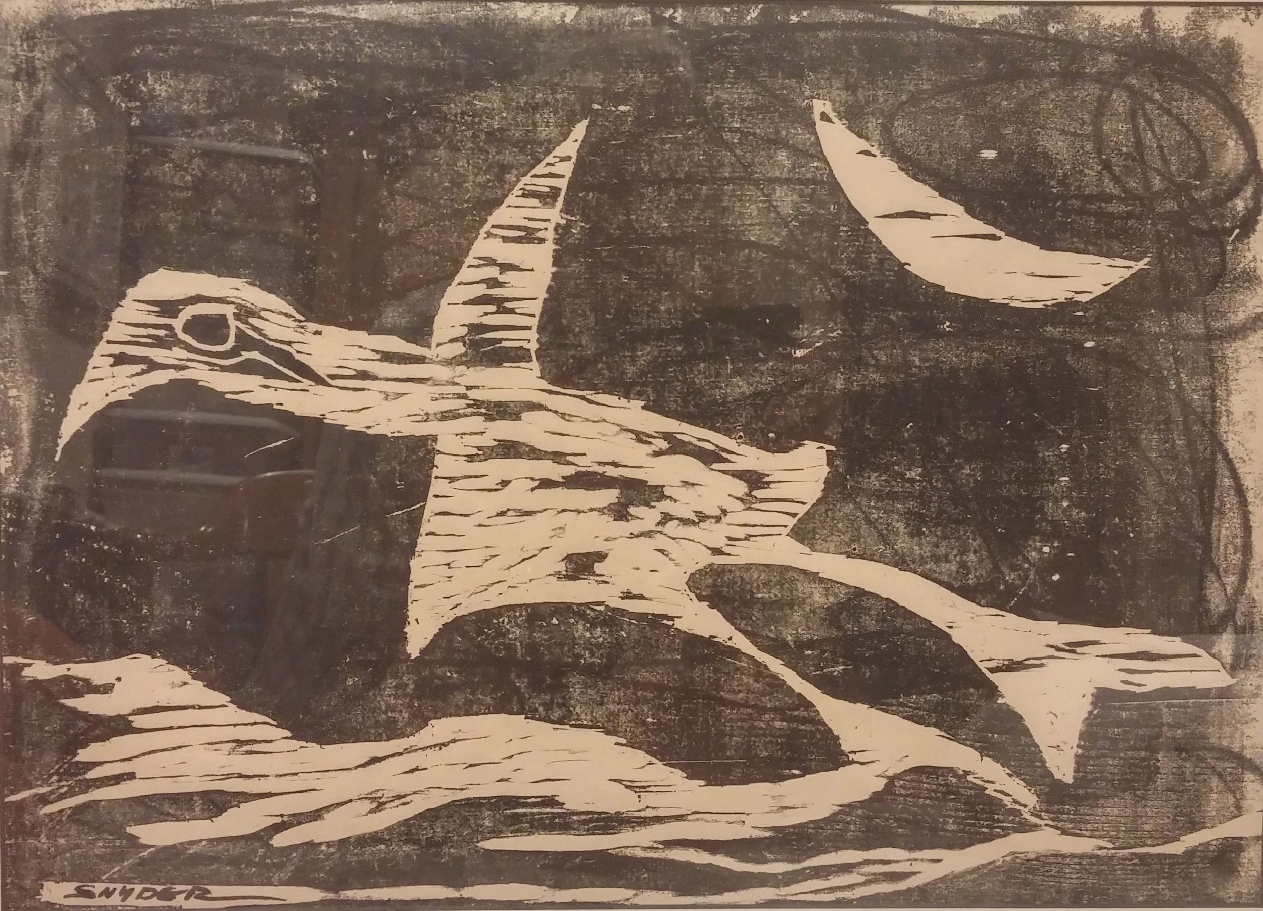 Night Bird , signed print, 24x18 Pathways Private Collection