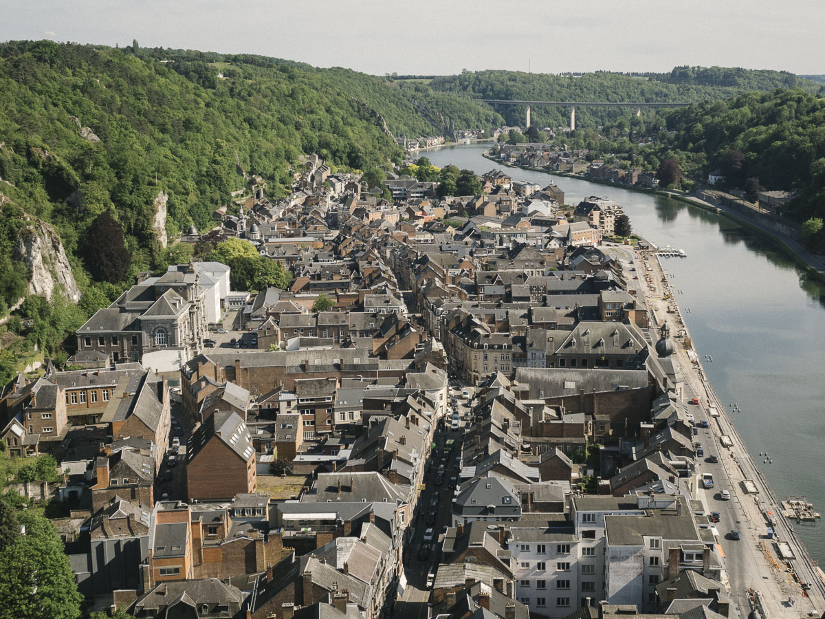 Blick von der Citadelle auf Dinant