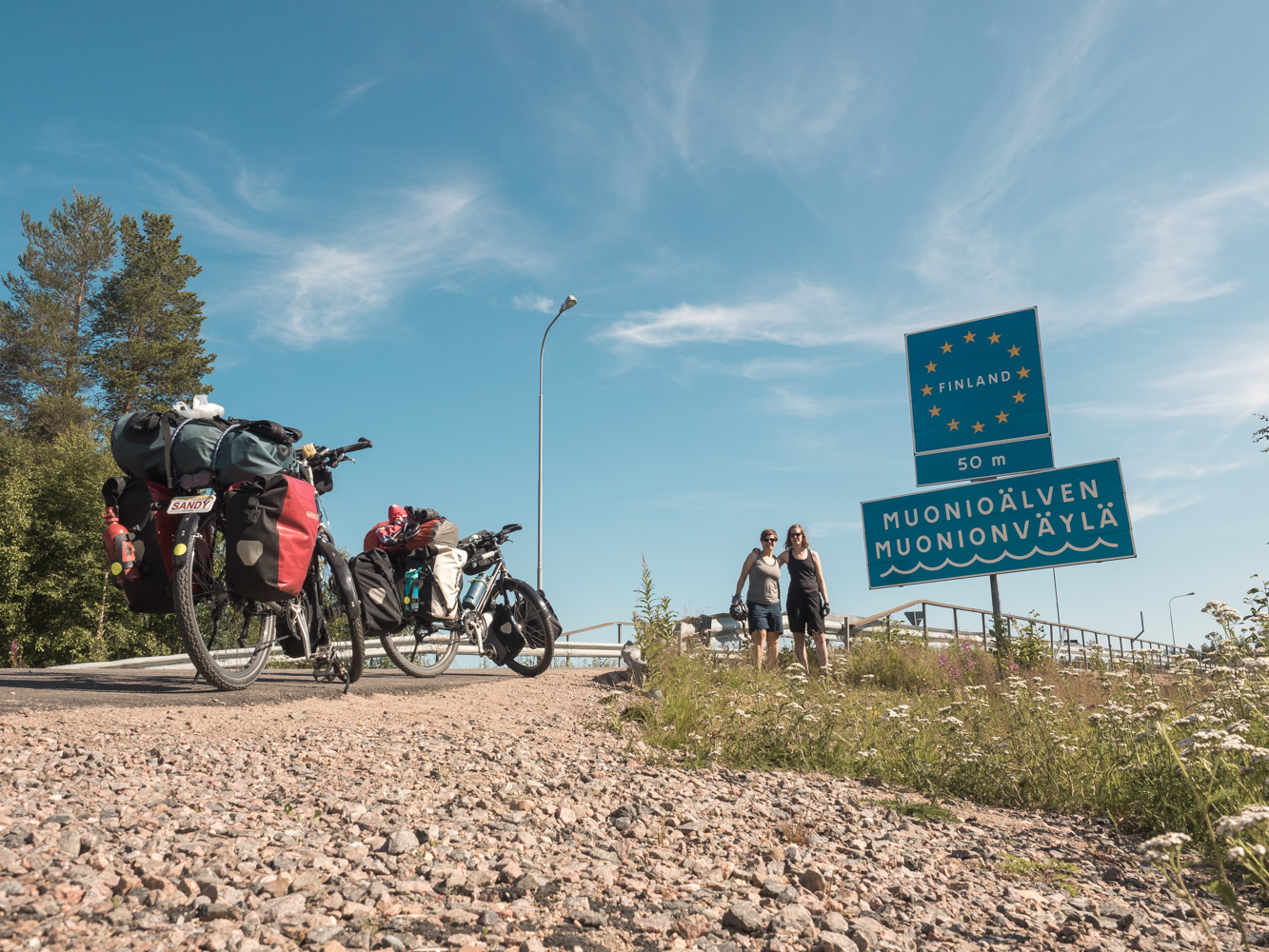 An der Grenze zu Finnland