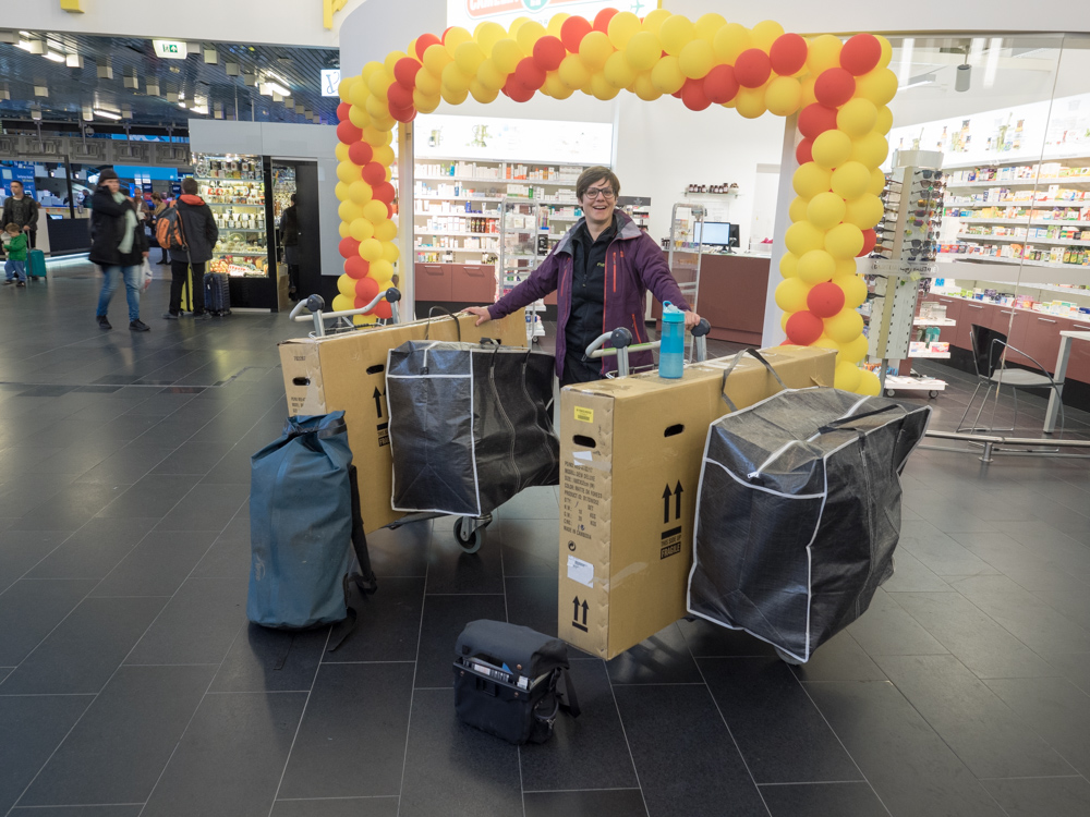 Bereit für den Abflug nach Venedig