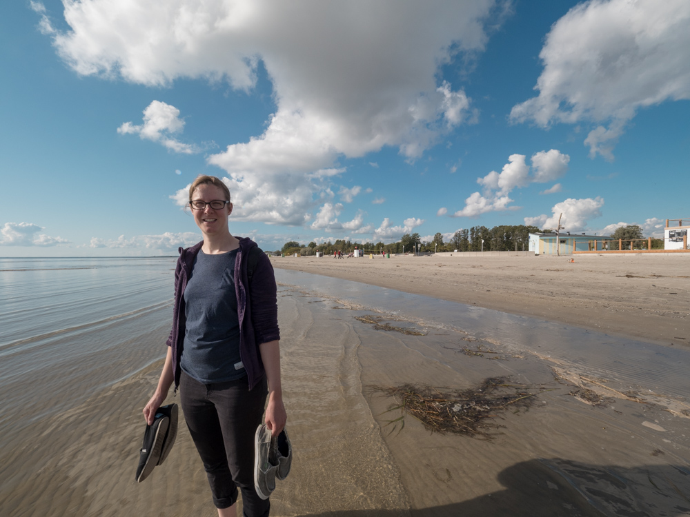 Am Strand von Pärnu