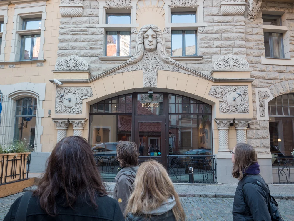 Eine der vielen Häuser im Jugendstil