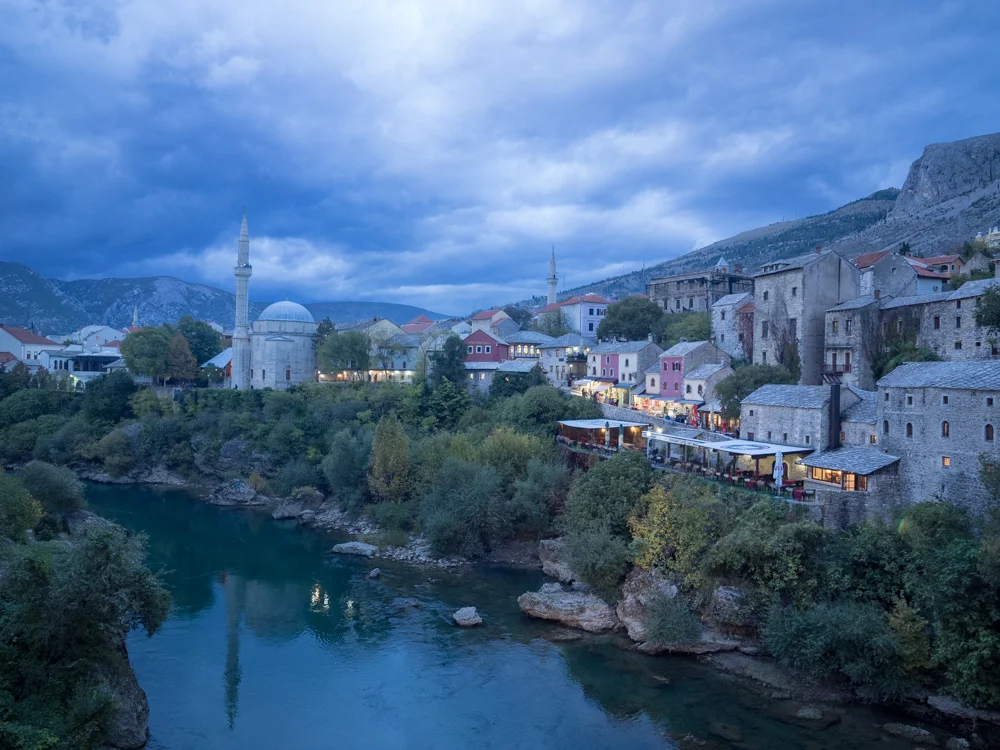 Abendstimmung mit dem Muezzin Gesang im Hintergrund
