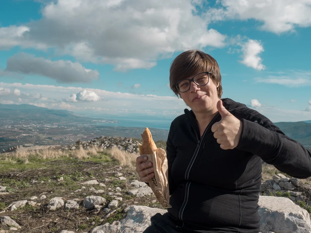 Zwischenmahlzeit beim Tempel der Aphrodite