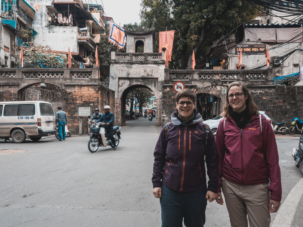 Das letzte erhaltene Stadttor von Hanoi