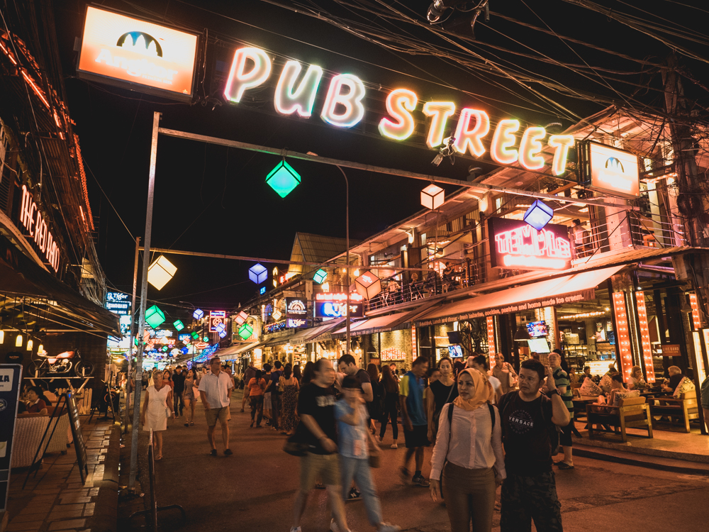 Die Pubstreet in Siem Reap