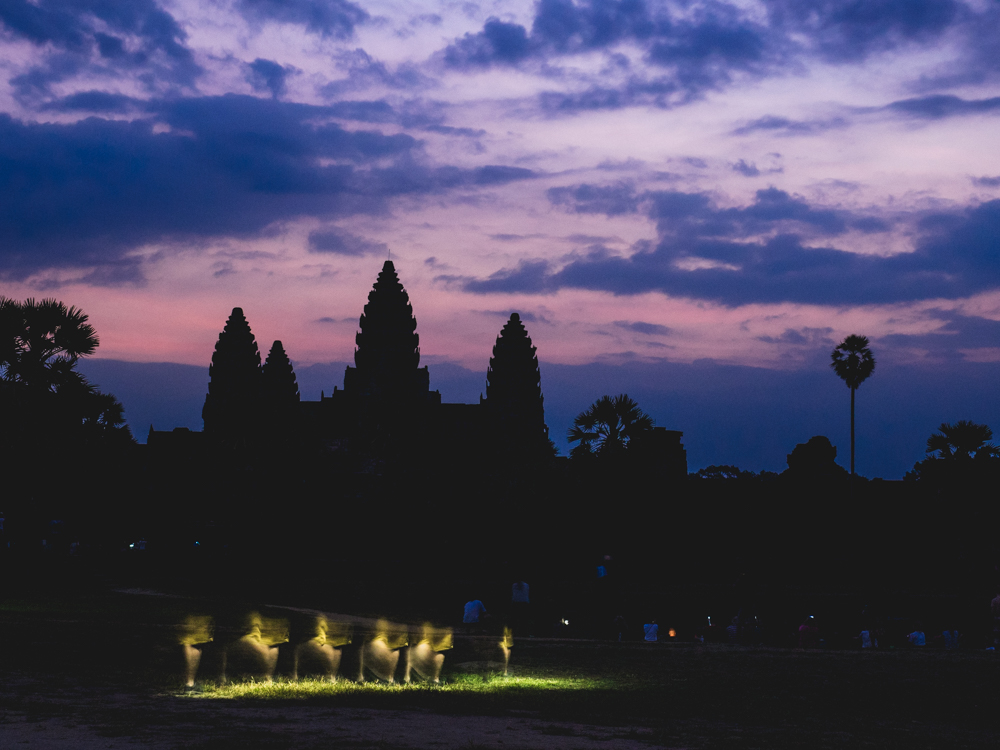 Zum Sonnenaufgang begeben wir uns nochmals zum Angkor Wat