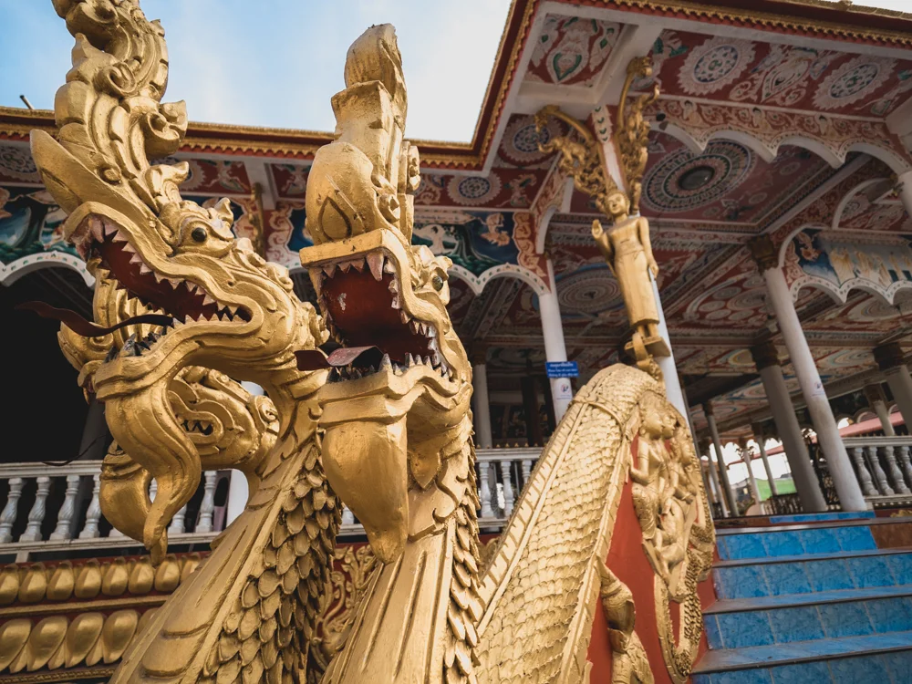 Einer der Tempel vom That Luang in Vientiane