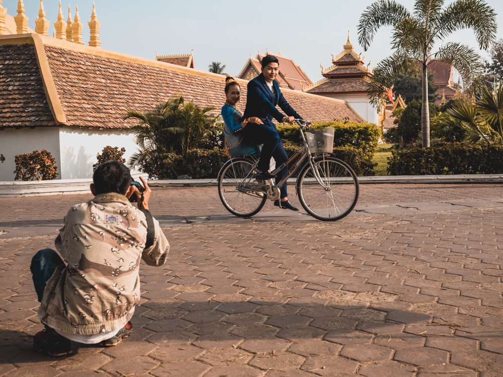 Unsere Velos werden für ein Fotoshooting missbraucht