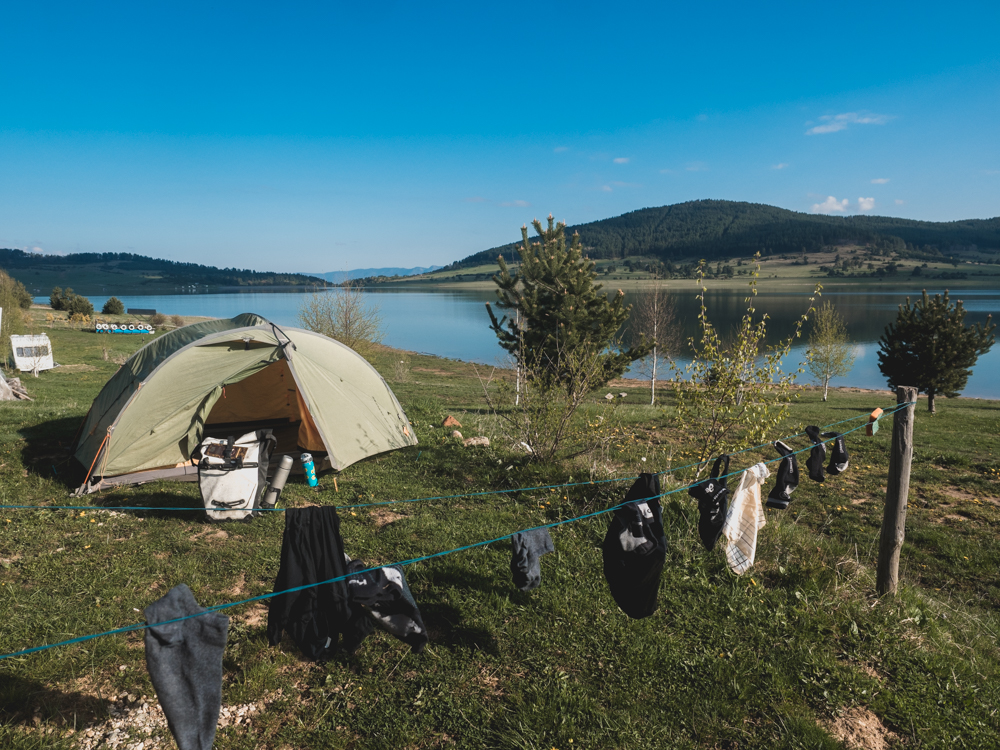 Auf dem schönsten Campingplatz Bulgariens, ganz allein