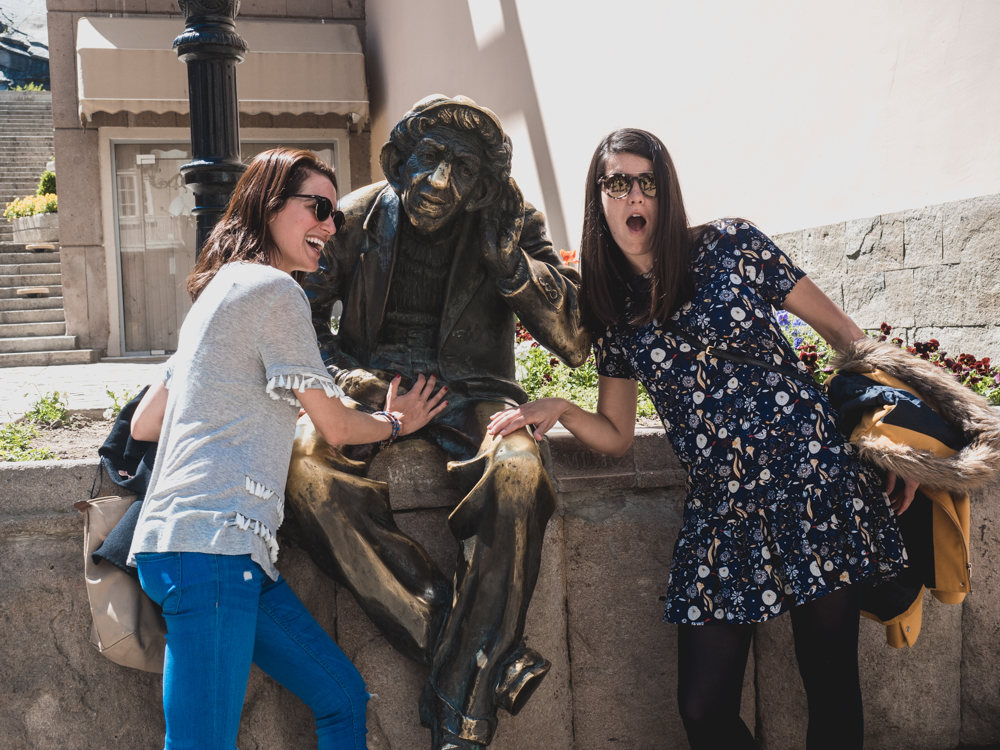 Die meistfotografierte Selfie-Statue, eine Legende