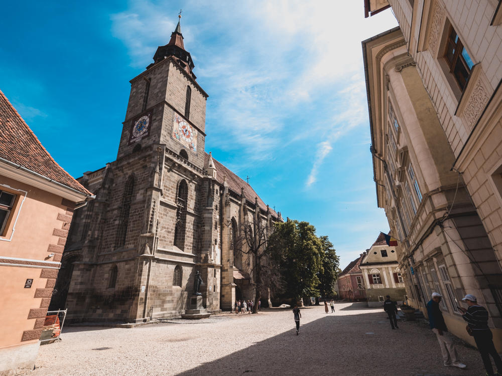 Das Wahrzeichen von Brasov - die schwarze Kirche