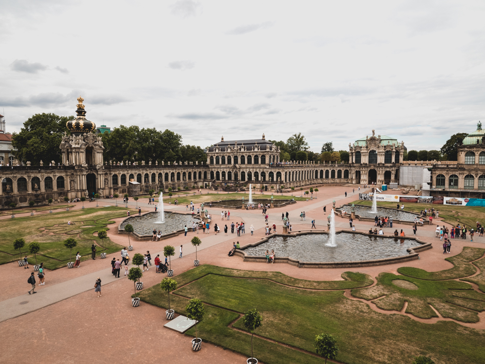 der Zwinger von oben