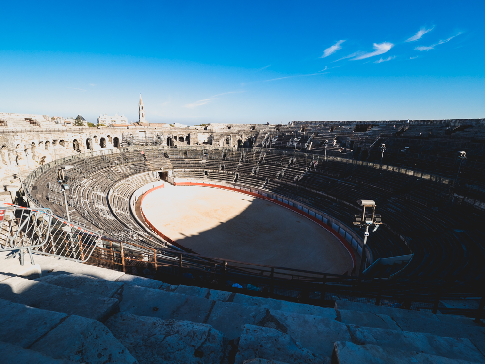 Die römische Arena in Nîmes