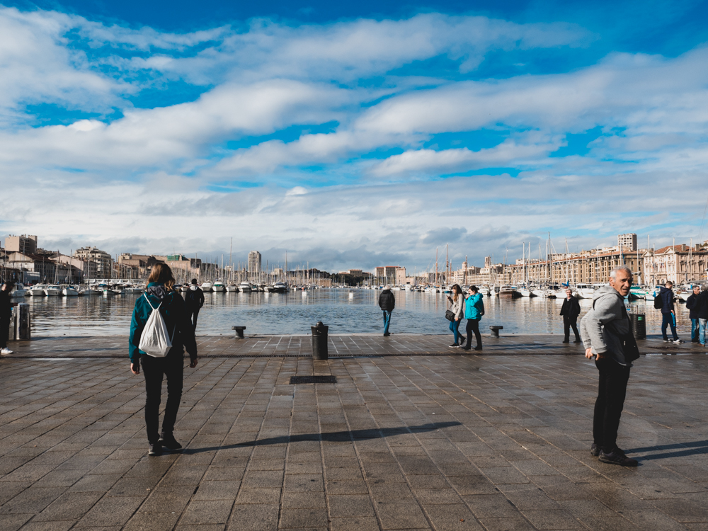 Beim alten Hafen von Marseilles