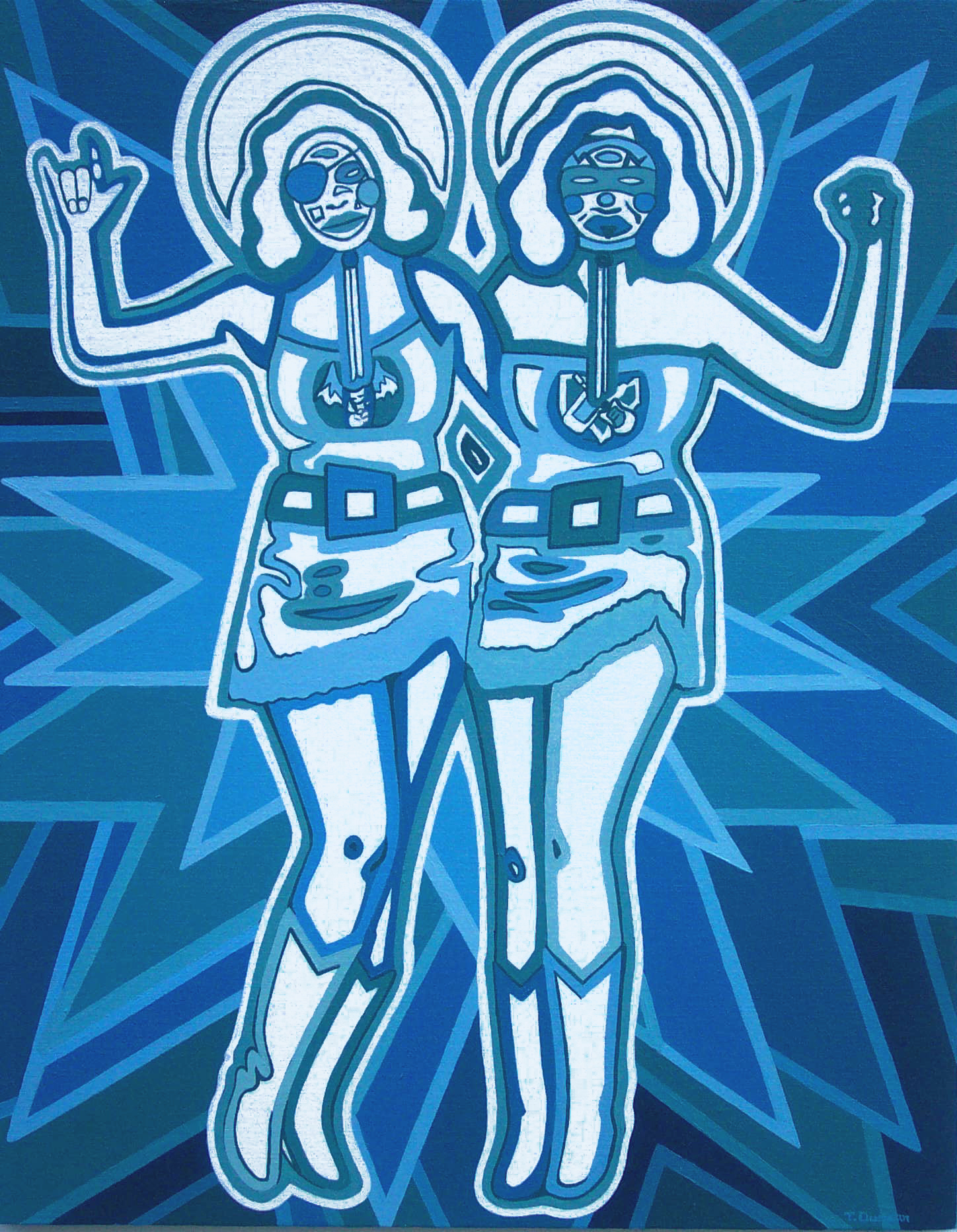2.Whiteout Twins(oil) 16 in x 20 in.jpg