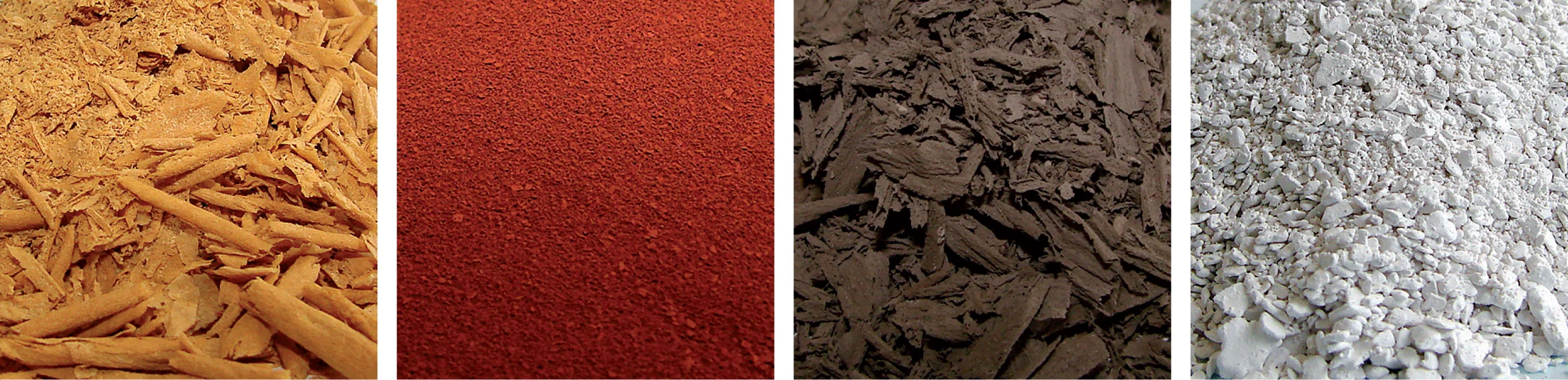 Typical materials processed in the CD Dryer