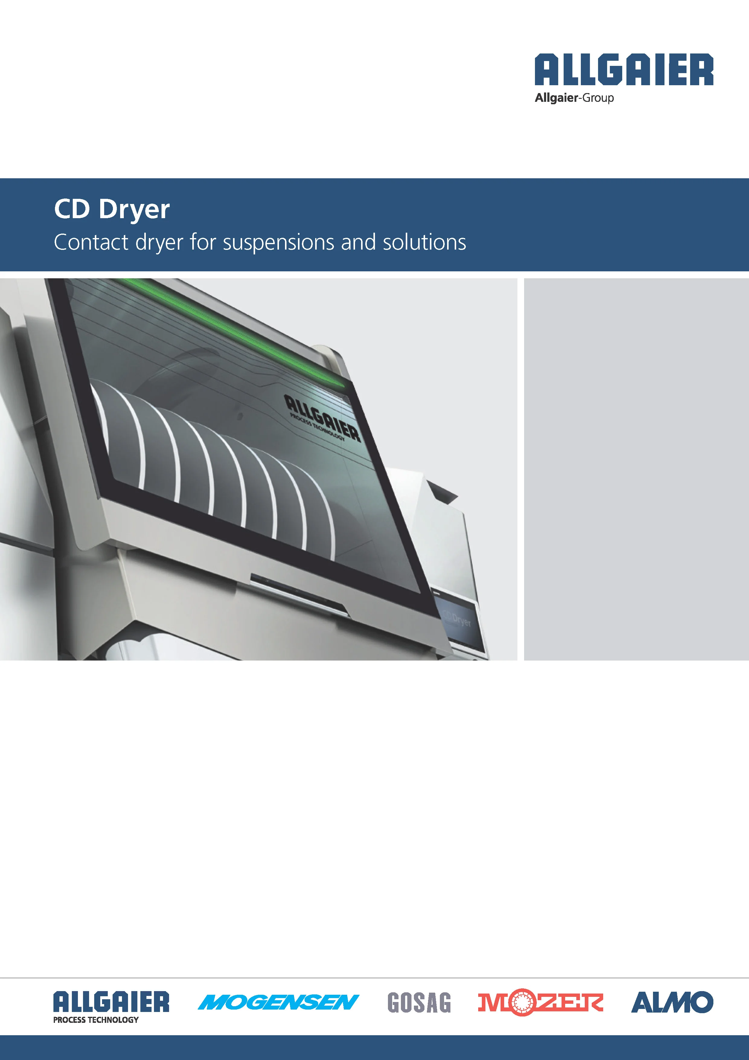 CD Dryer Drying/concentration of suspensions and solutions