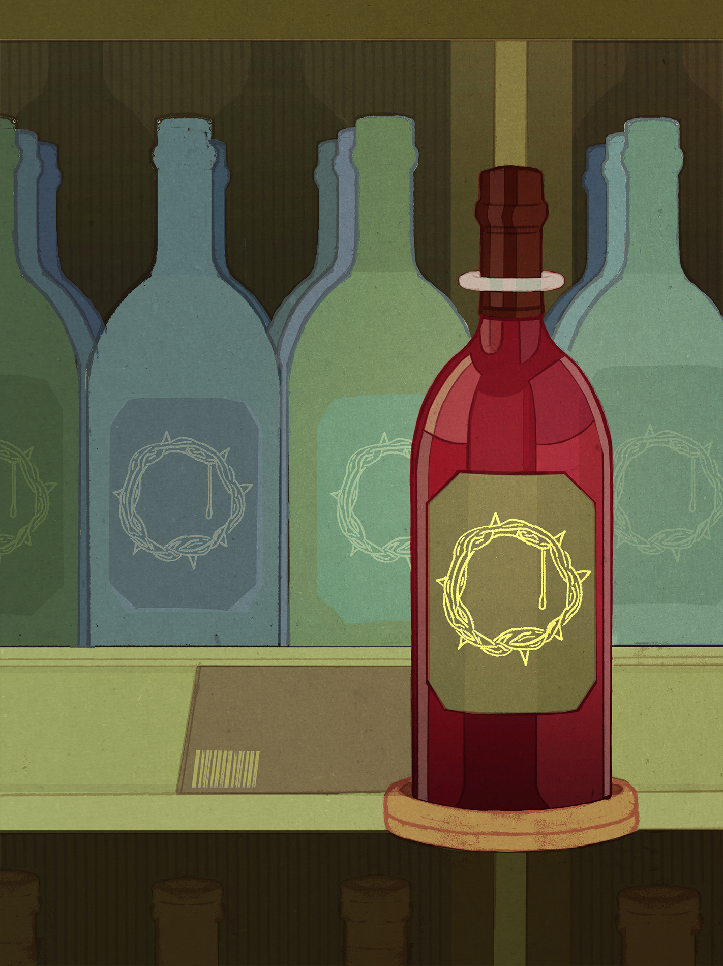 Christ's blood turned into a product for mass consumption.
