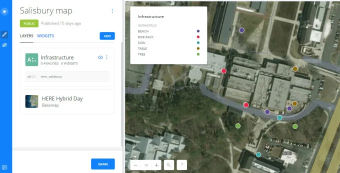 Salisbury University Data Collection in Carto