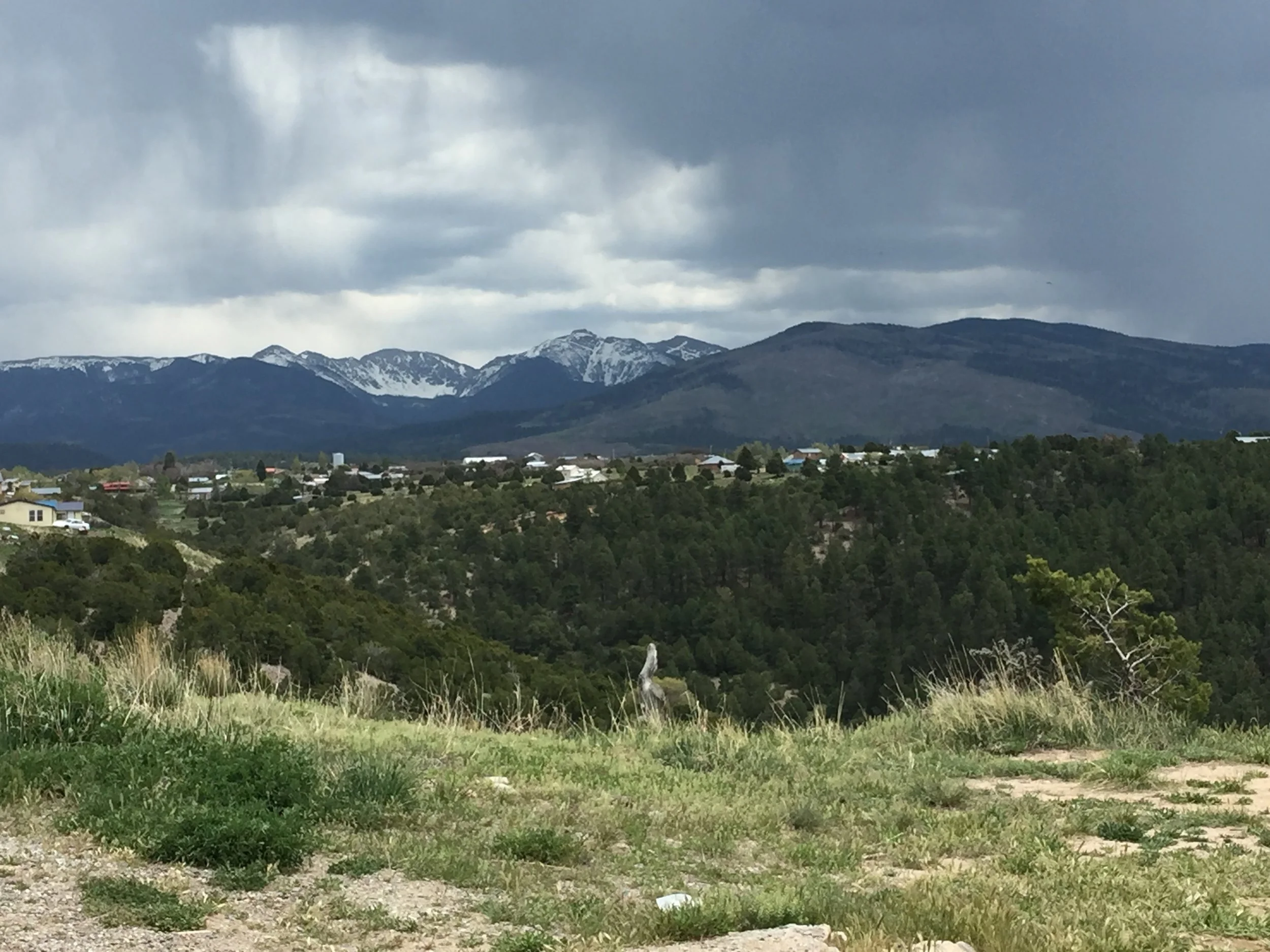 Storms rolling in over the Sangre de Cristo's while we ate lunch in Truchas