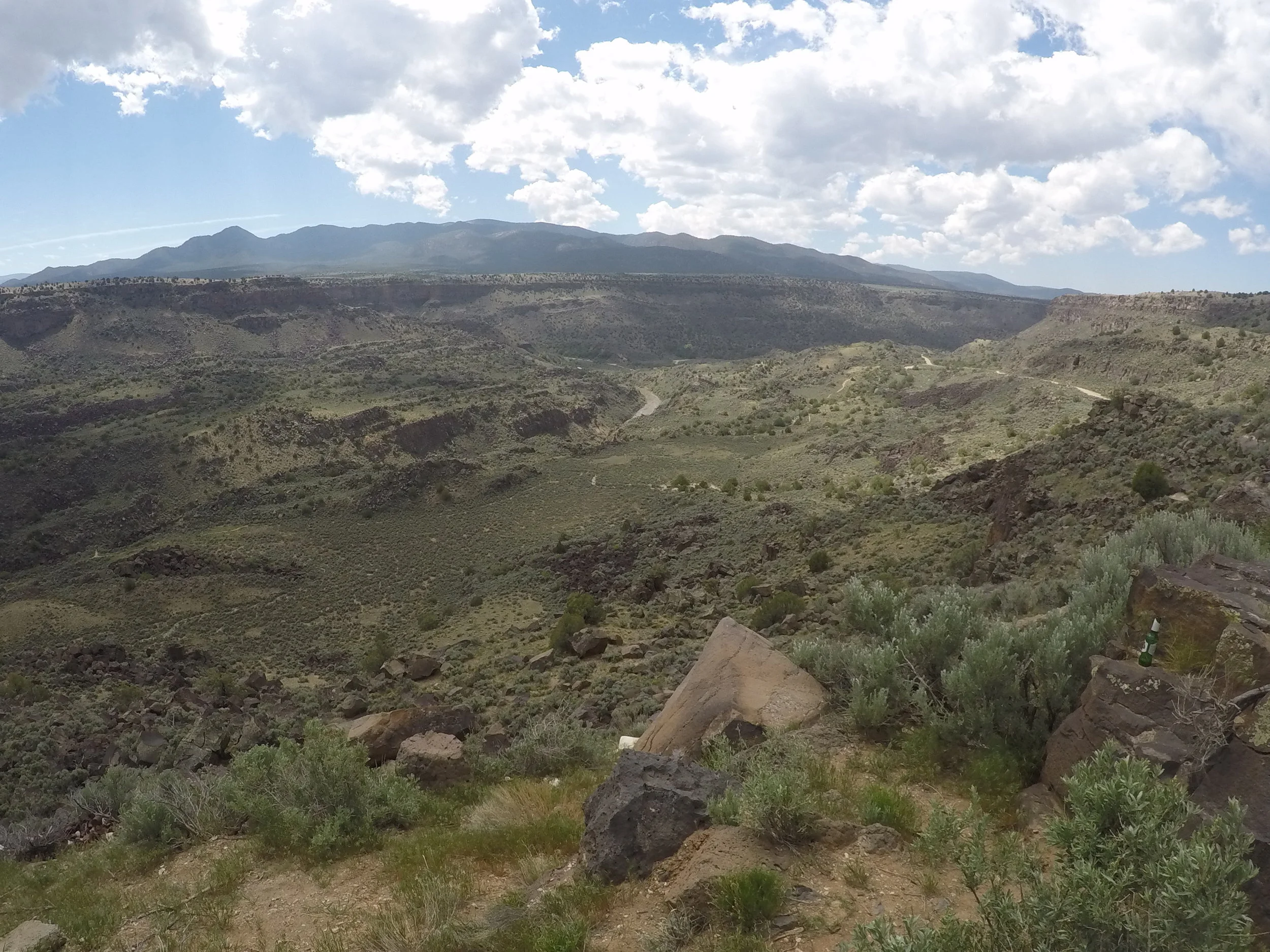 Dropping down into the gorge looking southeast