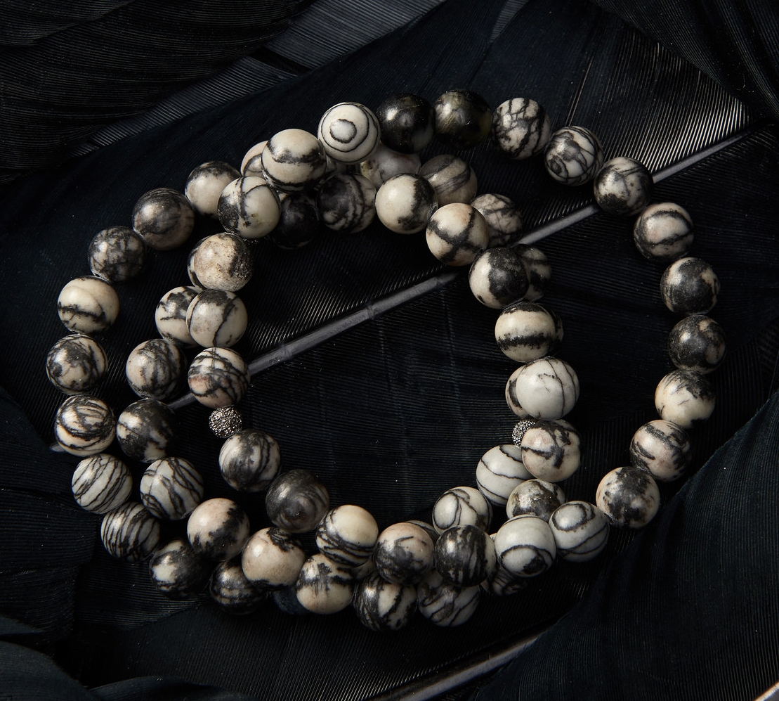 Picasso Jasper (matte) Aromatic Bracelet — Handmade Healing Stone Jewelry -  roses for roselyn
