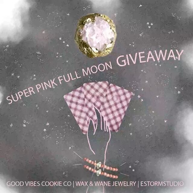 With this moment of pause comes time to honor the magic of life&rsquo;s wax and wane 🌕 Join us (and 2 of our friends) in celebrating tonight&rsquo;s spectacular Libra Super Pink Full Moon with a magical moon GIVEAWAY filled with sweet treats, eye ca