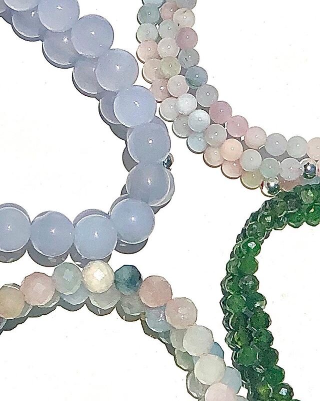 🌒✨SUNDAY NEWNESS...All about CHROME DIOPSIDE, BERYL, &amp; BLUE CHALCEDONY. Hi friends! We hope you all are safe &amp; well. We are returning this weekend to keep with our Sunday tradition of sharing new styles with you all....today we chose a few t