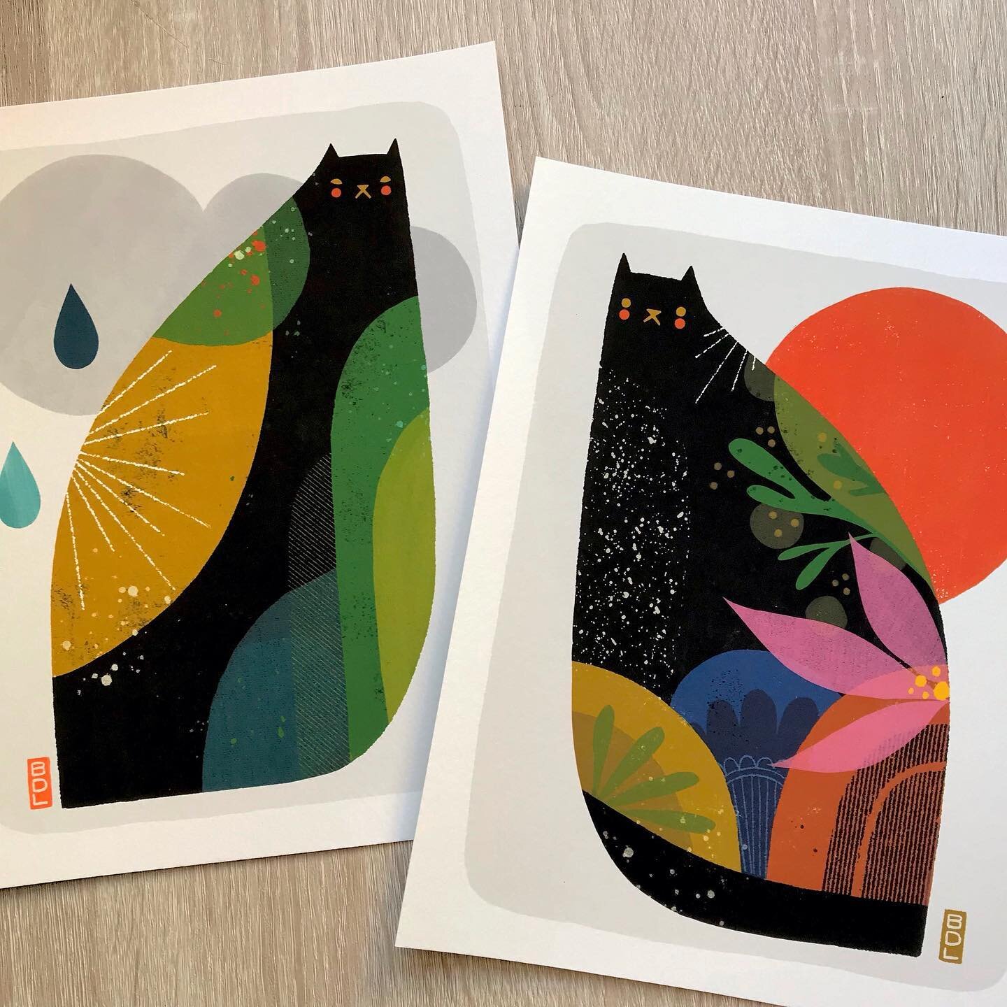 These guys have been flying out the door! Gus and Greta 🐈&zwj;⬛🧡 🐈&zwj;⬛ 20% off ends tomorrow&mdash;plus free shipping for orders over $35 ⚡️link in bio 😚
Available in 8x10 &amp; 11x14
&hellip;
#etsy
#shopsmall #shoplocal #midwest #indy #indiana