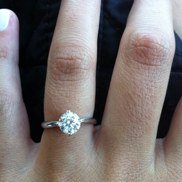 The first piece Danielle designed, this engagement ring for her best friend