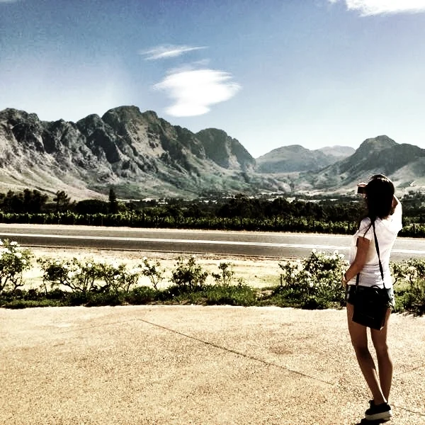 Danielle in her favorite city, Cape Town