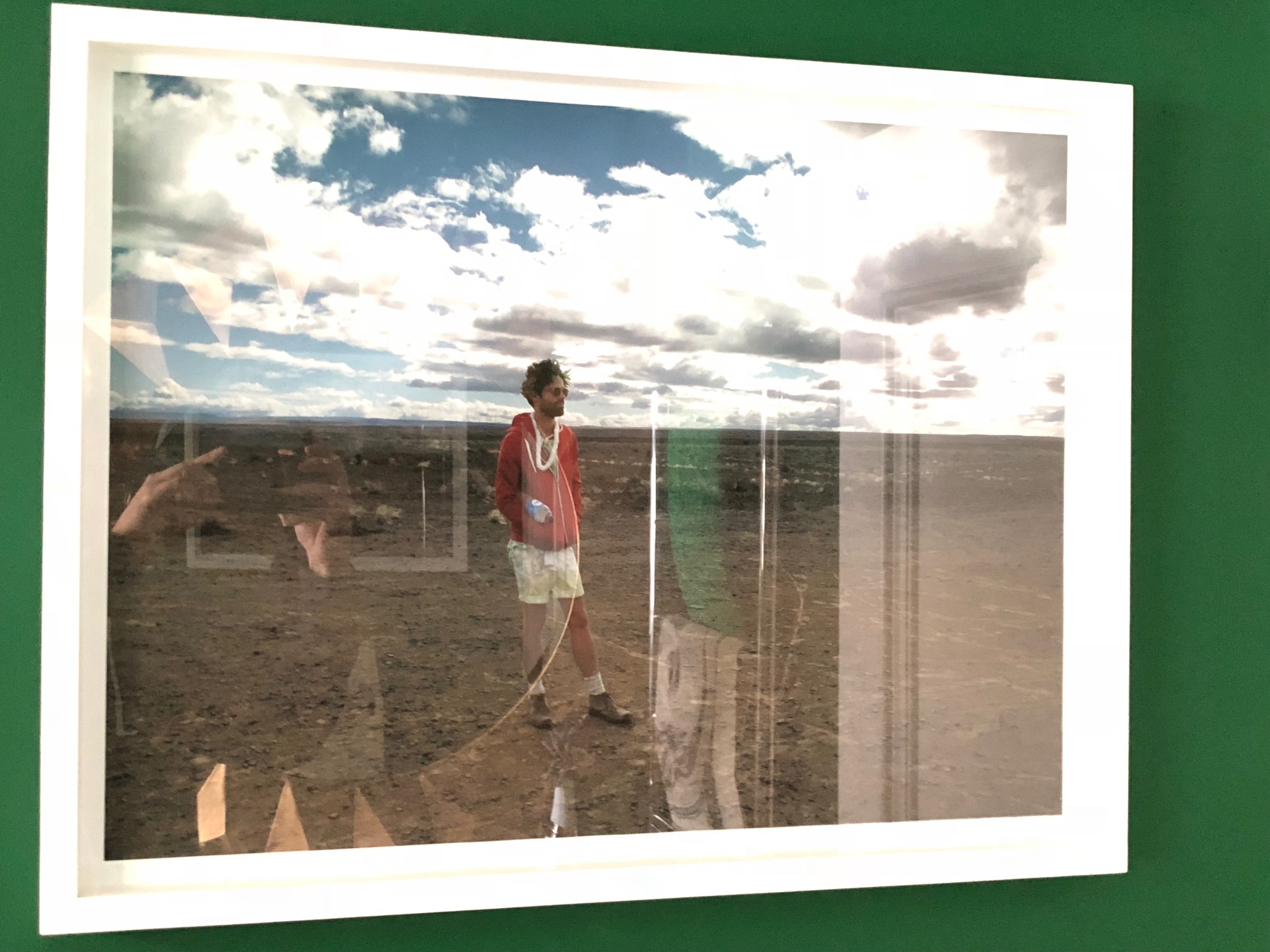 Kurt's favorite piece of art: A photograph by his dear friend, Gabrielle Guy, of Kurt at Afrikaburn
