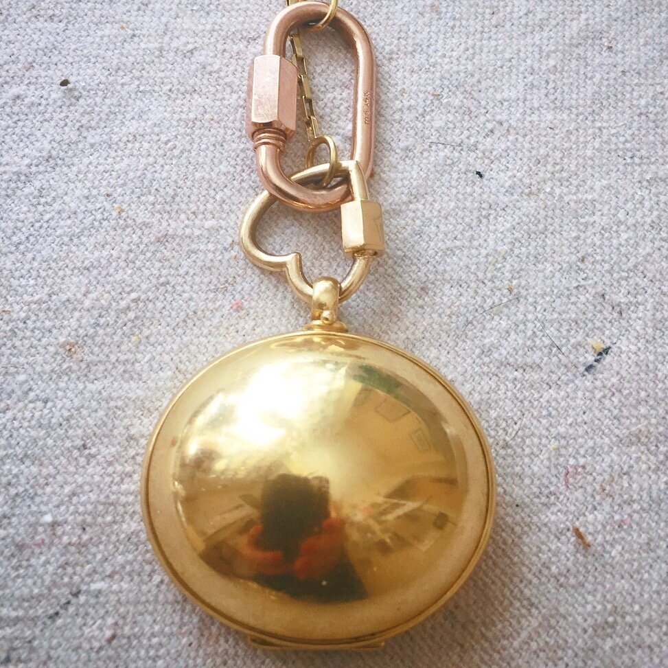 The first piece Marla designed: the Dome locket