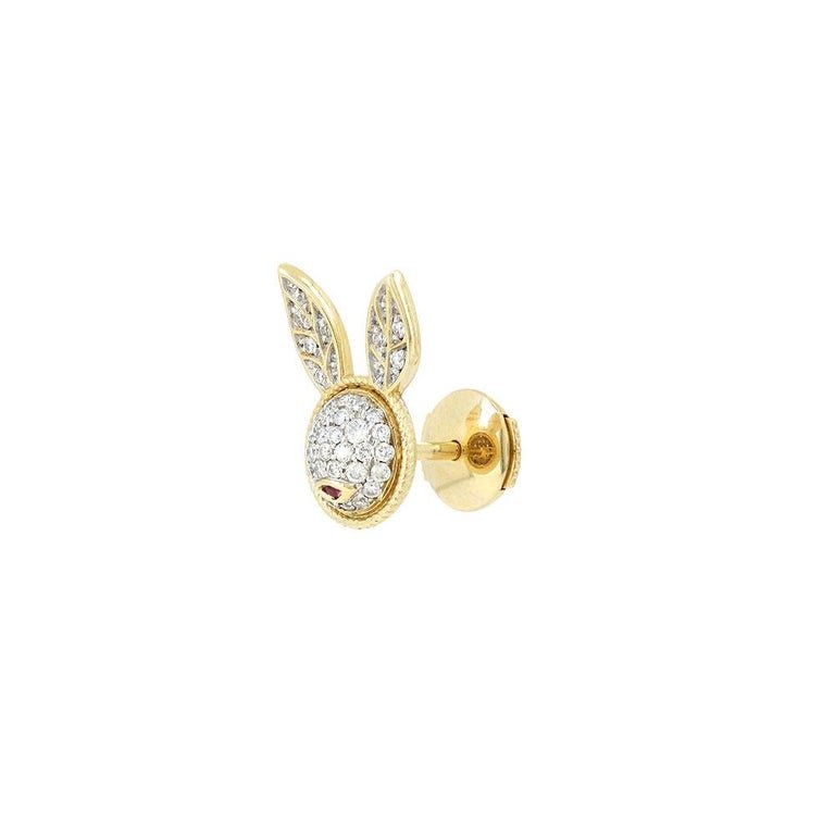 The last piece of jewelry Liv bought and loved: a pair of bunny rabbit earrings from Yvonne Léon