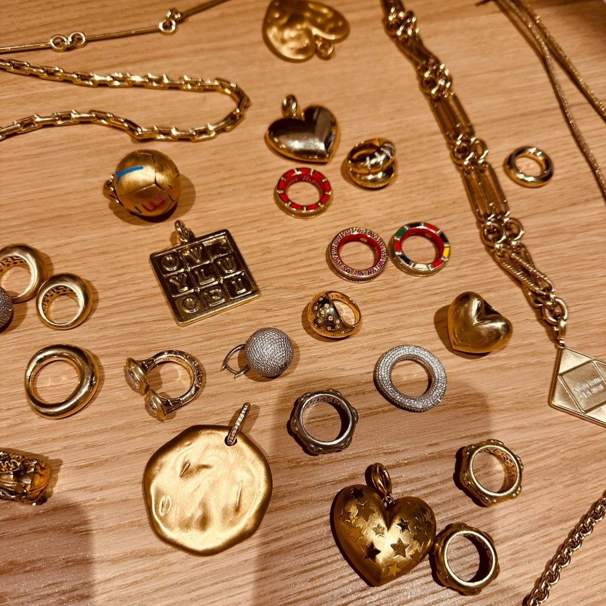 Some of Lauren's personal jewelry pieces