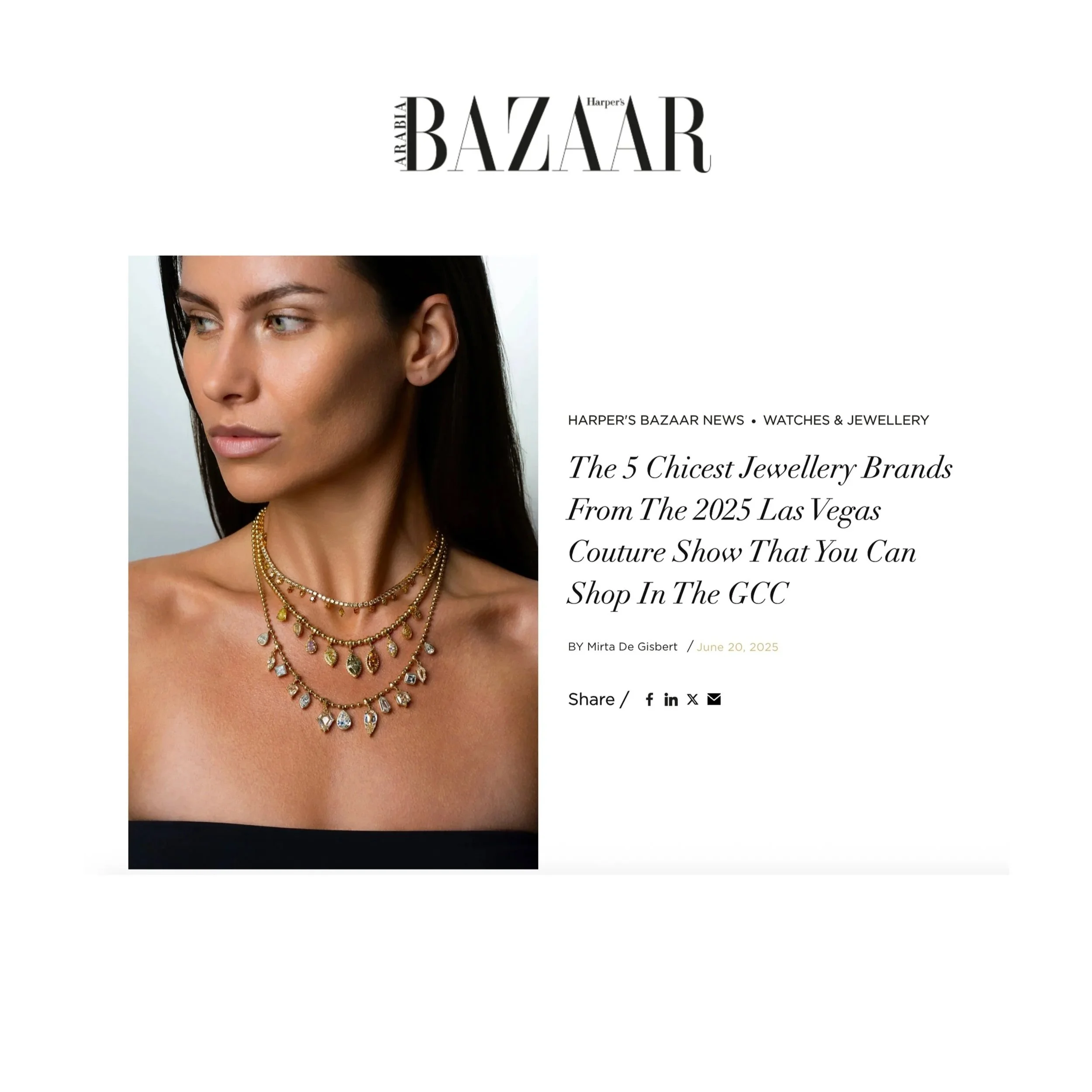 Harper's Bazaar Arabia, June 2025