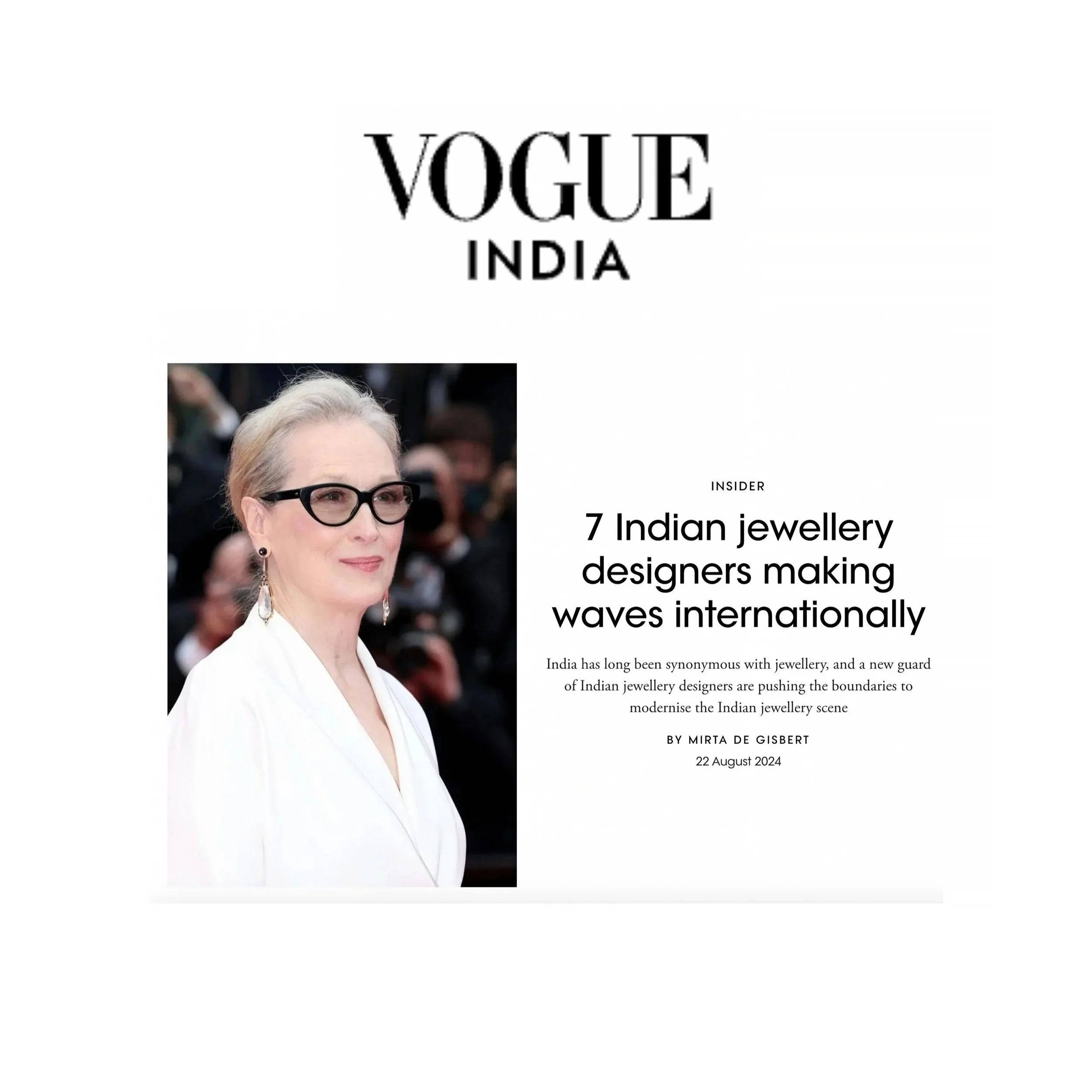VOGUE India, August 2024