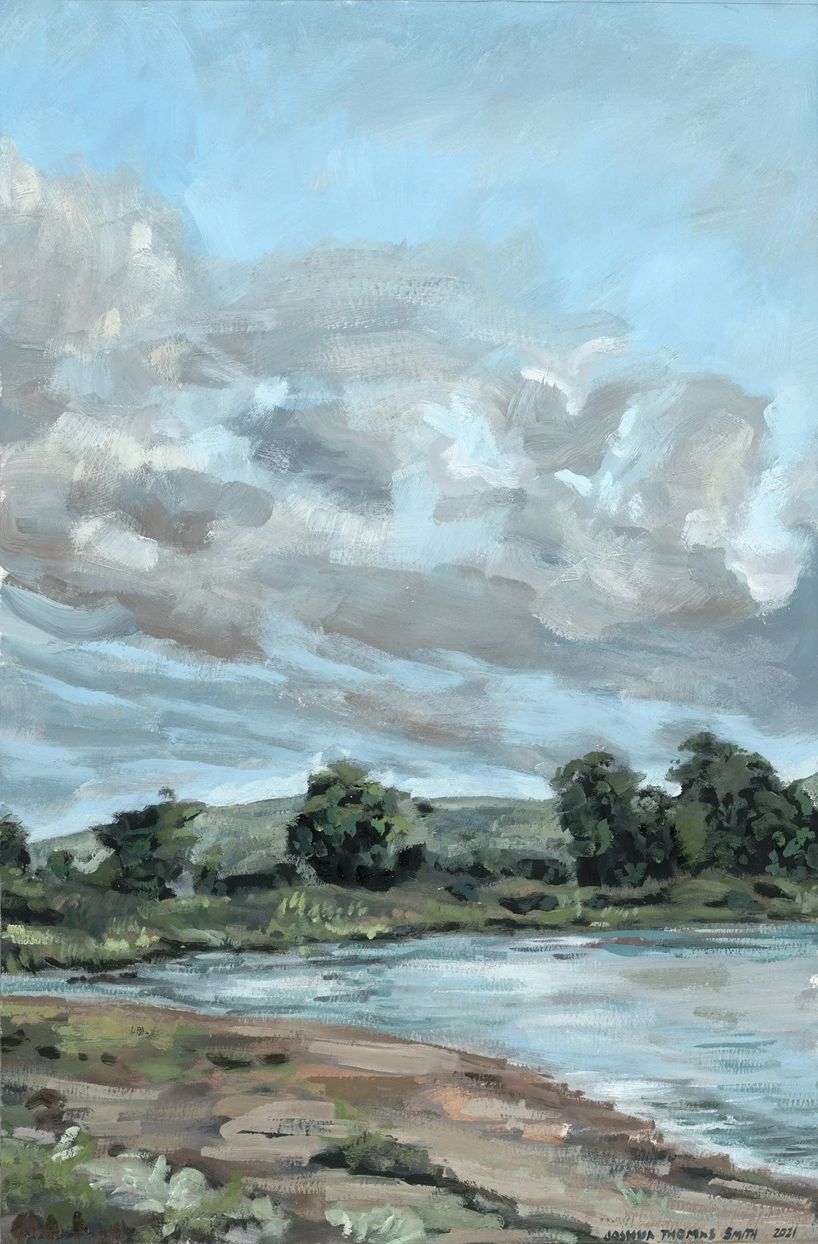 Sky and Bay 3 - Joshua Thomas Smith 17.5 x11.5.JPG