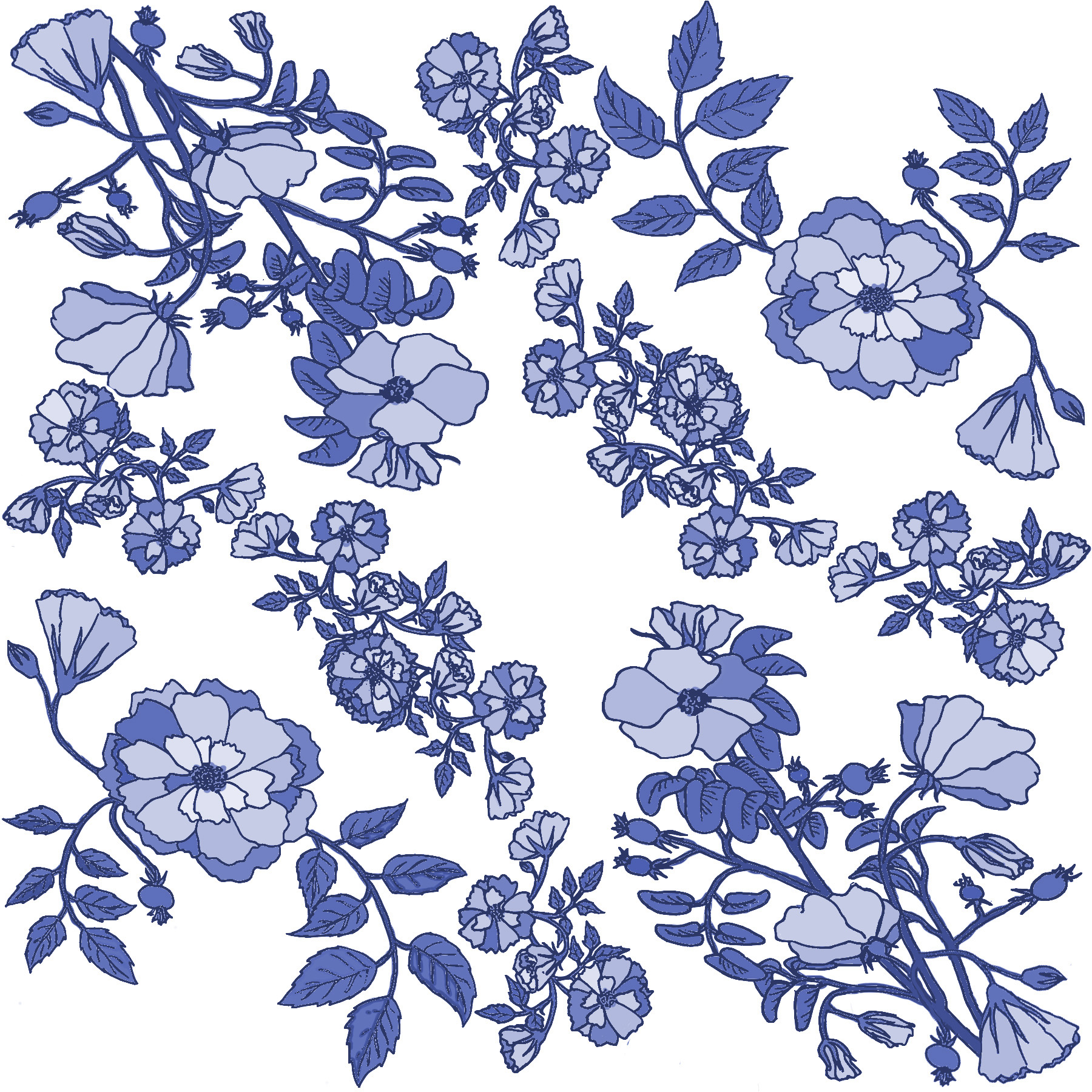 Rose pattern section blue china.jpg