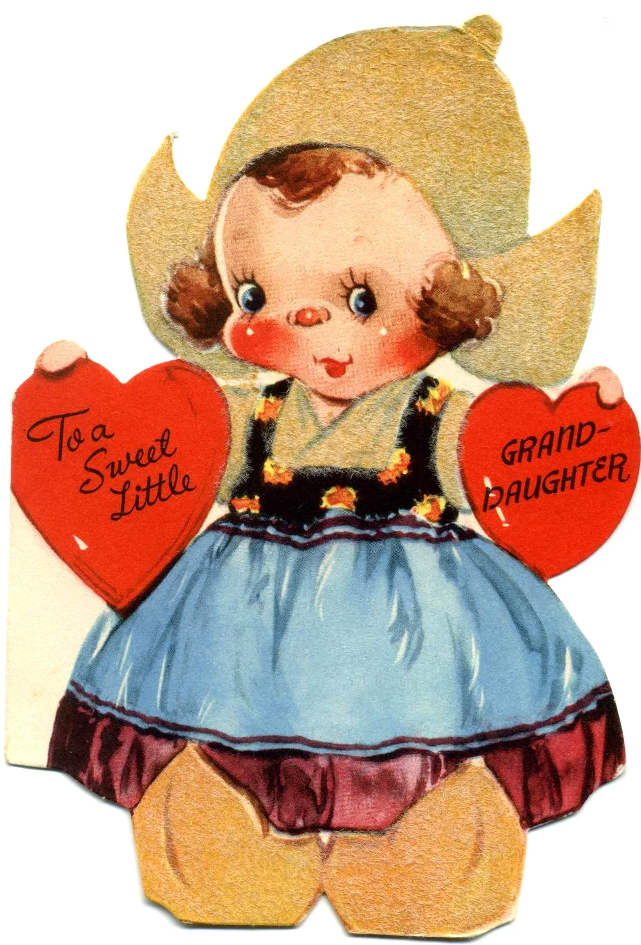 1940s Valentine from my maternal grandmother saved in my baby book.