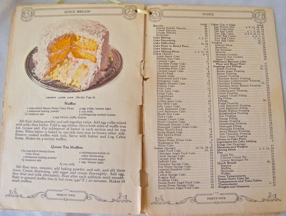 1928 Swans Down Cake Flour booklet