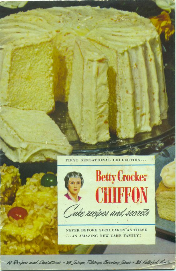 1948 Betty Crocker Chiffon Cake Recipes and Secrets