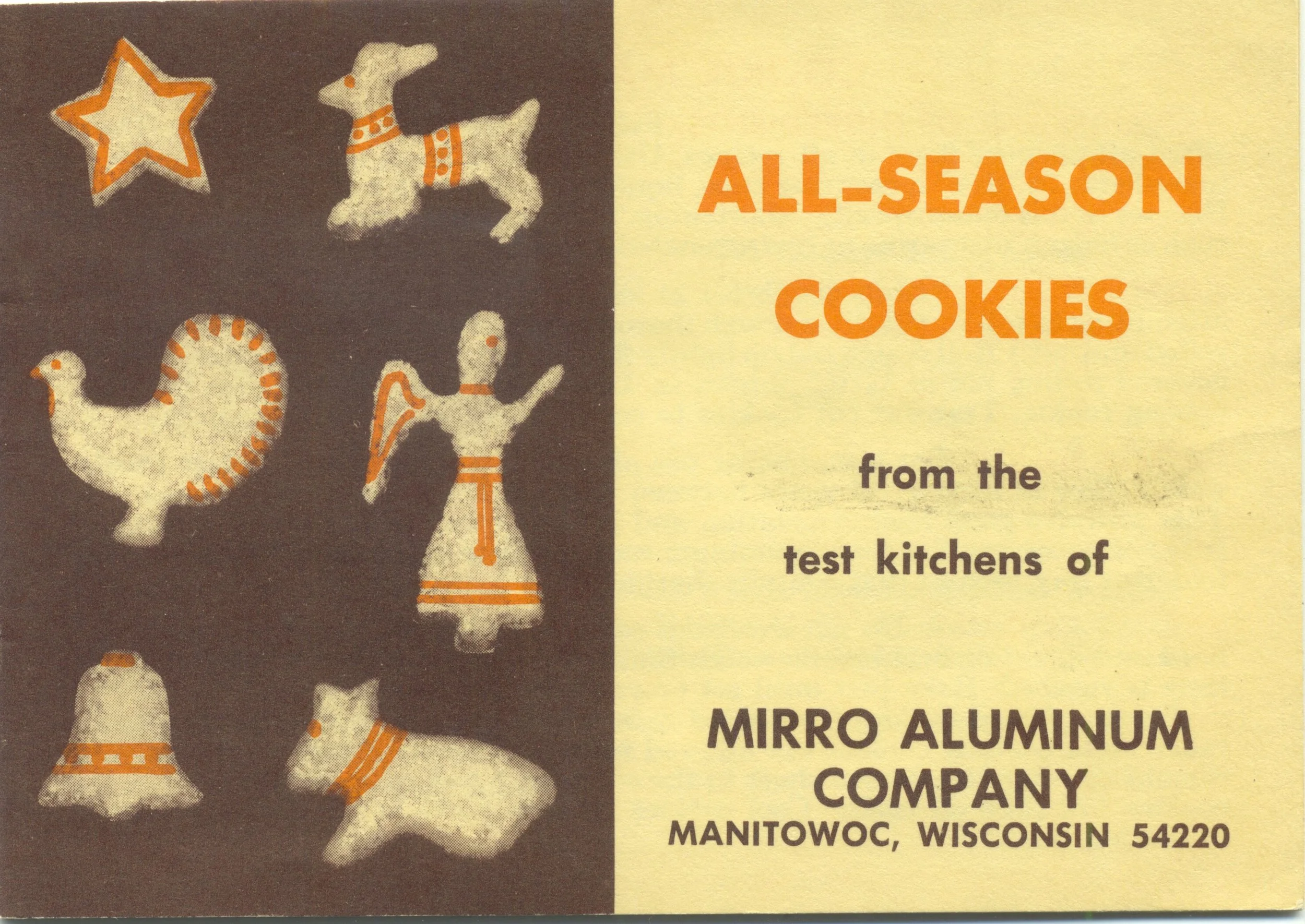 All Season Cookies ... booklet that came with Mirro cookie cutters