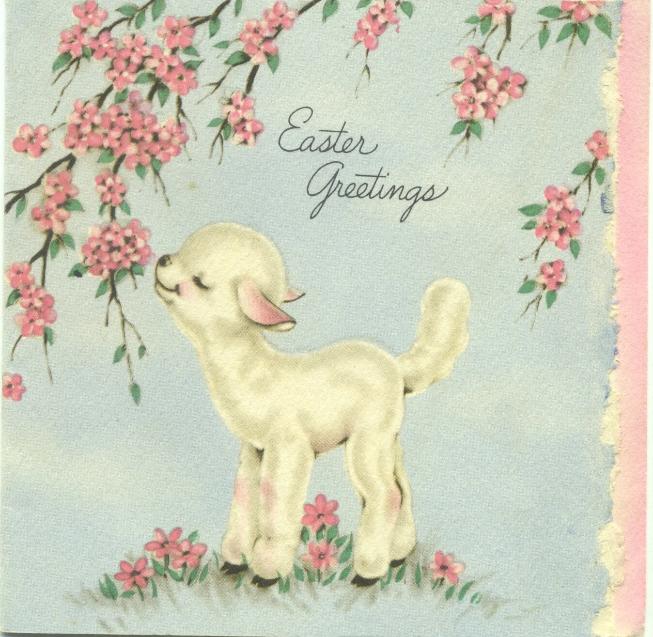 Vintage 1940s Hallmark card saved by my mother