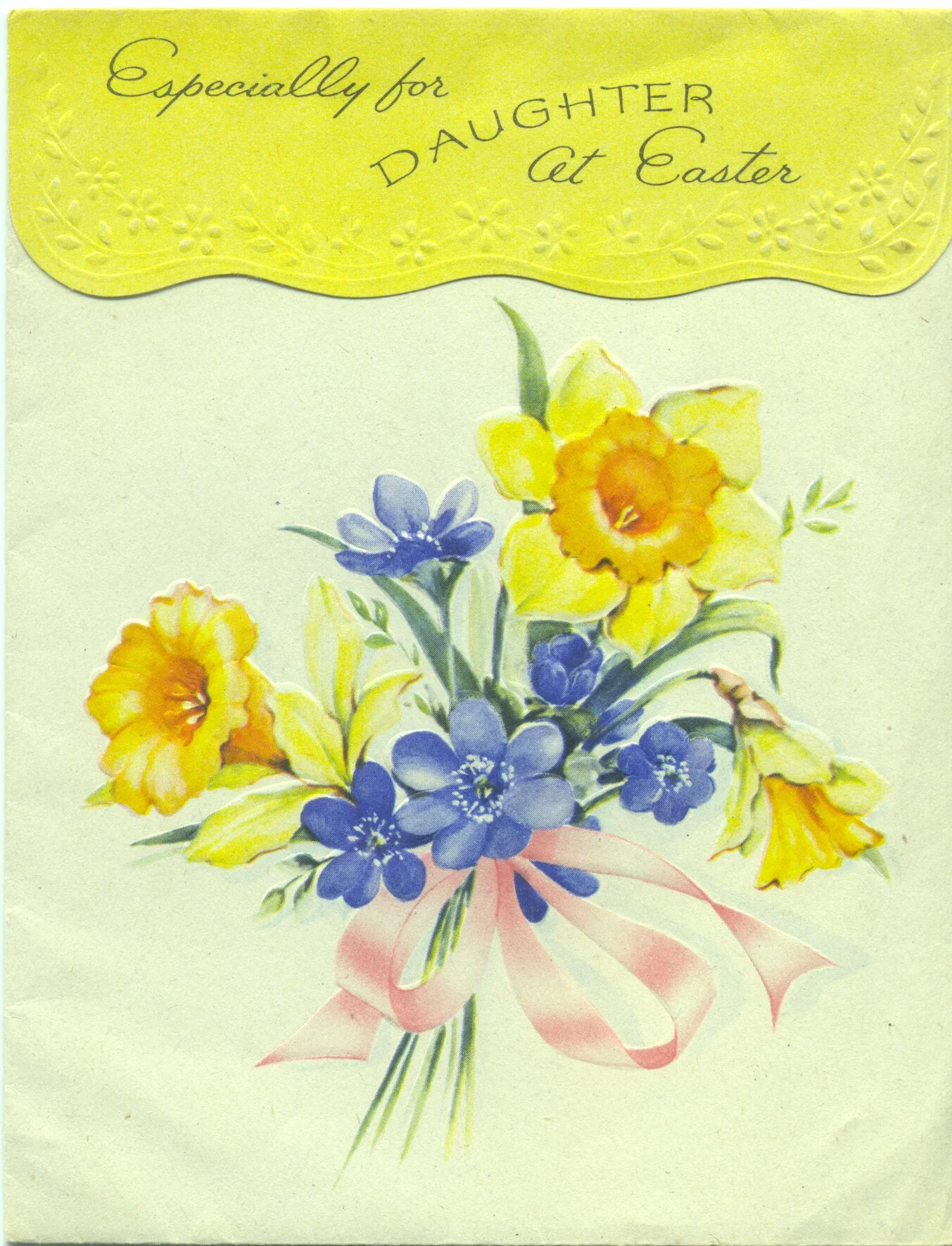 Vintage 1942 Golden Bell Greeting Card from my maternal grandparents to their daughter and new son-law (my parents)