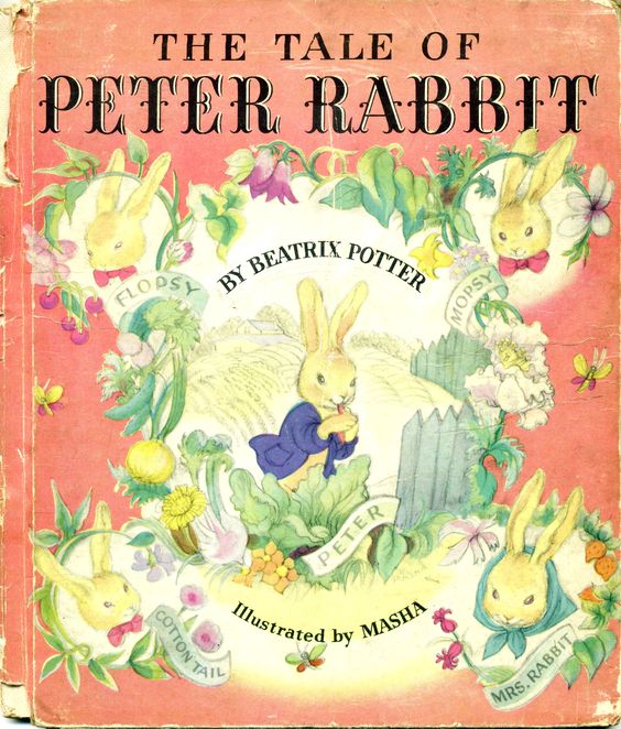 The Tale of Peter Rabbit Illustrated by Masha, 1942 ... from my large collection of antique children's books