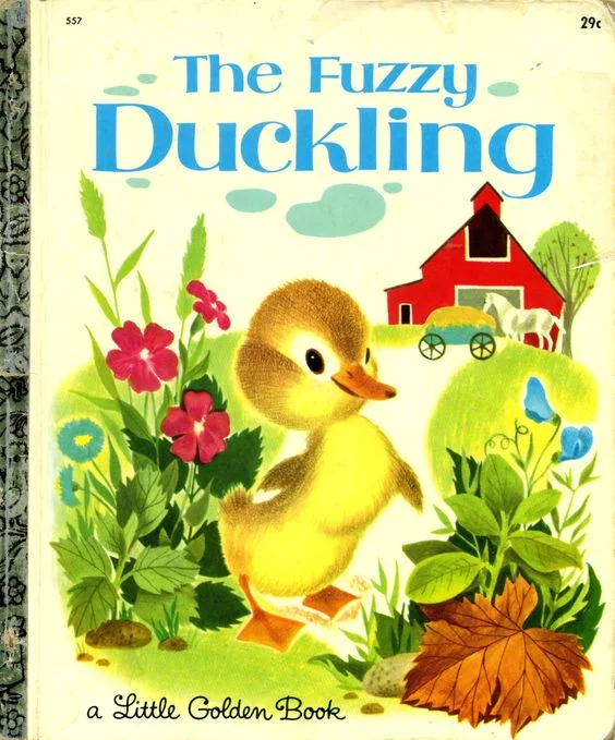The Fuzzy Duckling ... A Little Golden Book, 1949 edition from my very, very large Golden Book collection